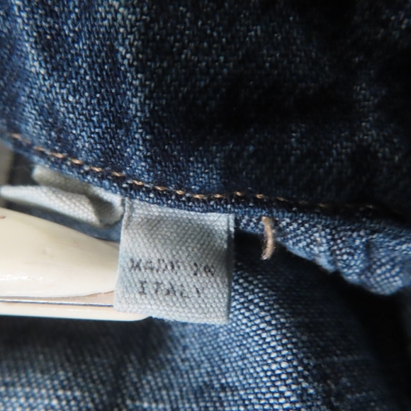 kent curwen david beckham denim blue button up shirt S made in italy - Picture 5 of 7